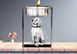 3D Photo Crystal Candle Holder - 3 Sizes - Memorial/Wedding - Solid Crystals | 3D Photo Crystal Shop | Laser engraved Glass Awards & Trophies